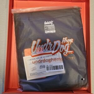 UndrDog Hemp Black T-Shirt 2XL with Certificate